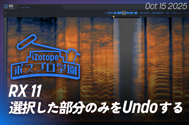 RX 11 選択した部分のみをUNDOする【ポスプロ学園】